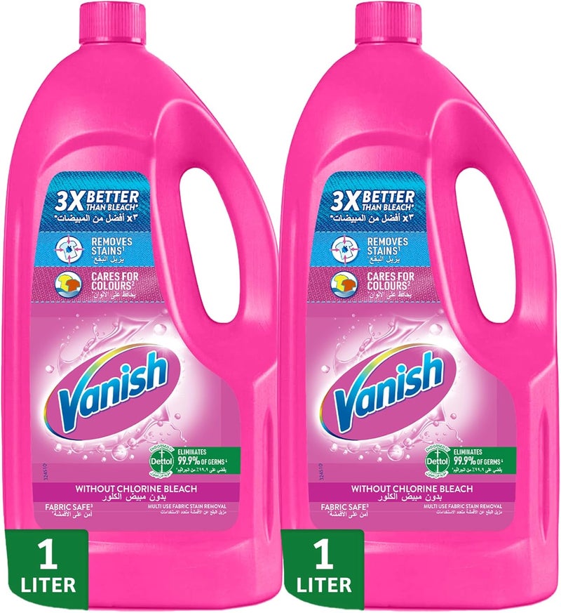 Vanish Liquid Fabric Stain Remover 1L+1L Free - Image 1